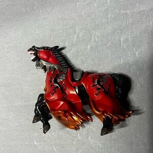 Papo Medieval Collection Dark Prince DRAGON HORSE Figurine 2006